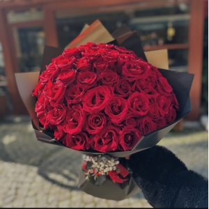 50 Güllü Sade Saflık Buket