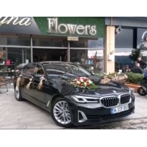 Kırmızı Güllü Araç Süsleme